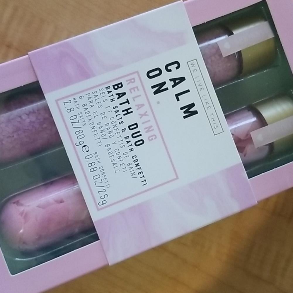 Bath duo set salts and confetti